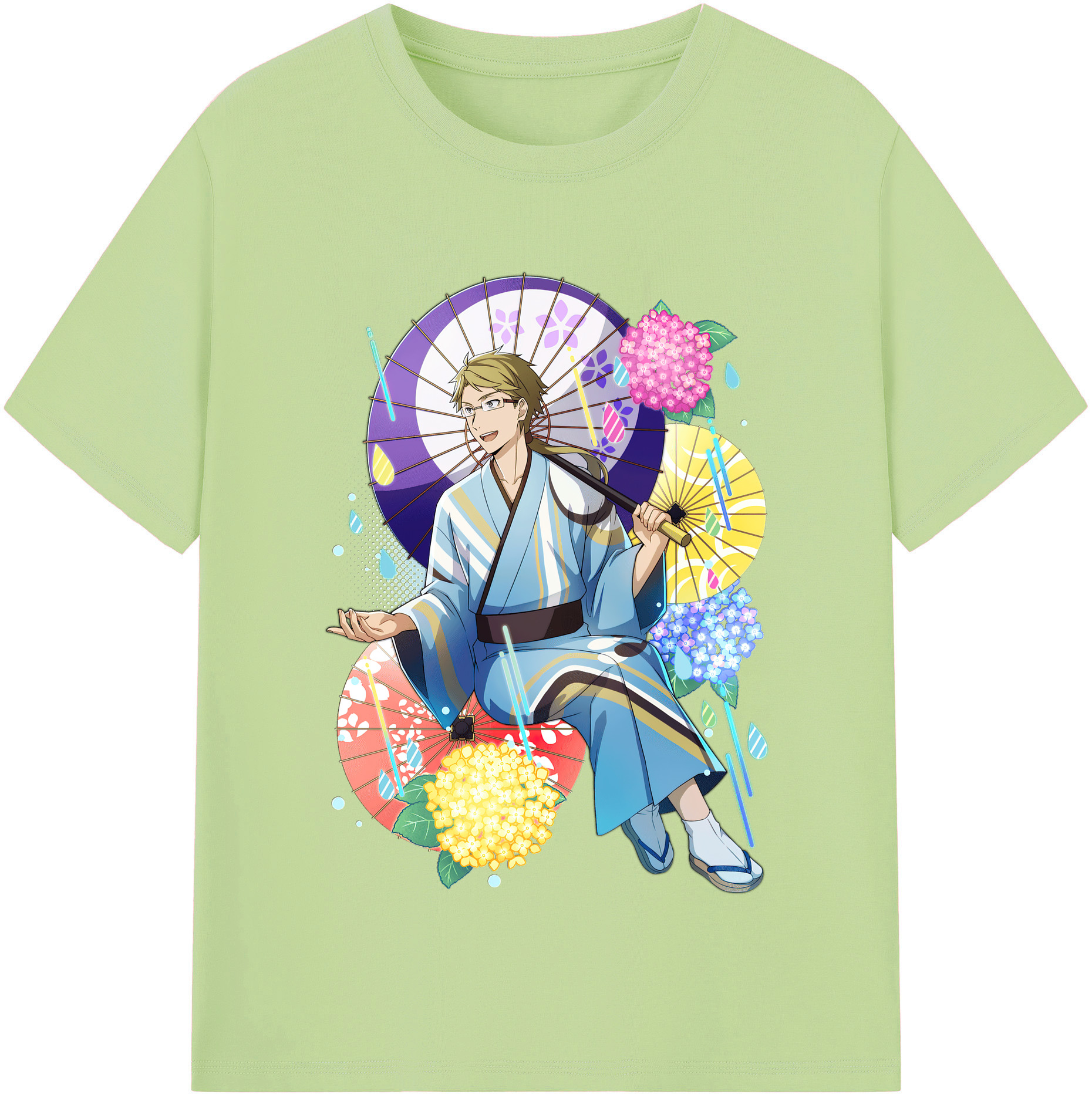 （画像用） 文豪ストレイドッグス Bungo Stray Dogs 綿100％半袖Tシャツ（フロントプリント）